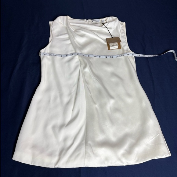 Burberry Cream Draped Front Blouse - Picture 6 of 8